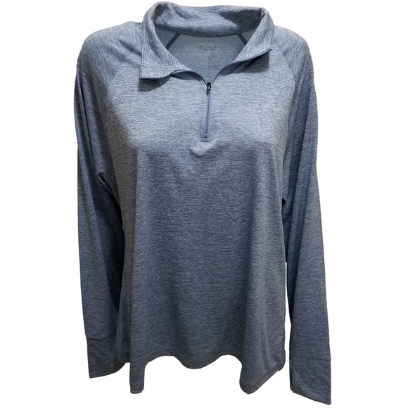 Ideology Jackets & Blazers - Ideology Essential Half-Zip Jacket Blue XXLarge